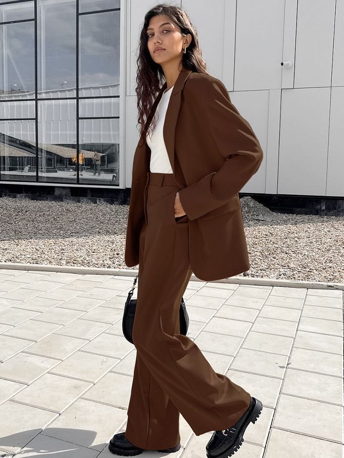 Ensemble Streetwear Marron – Confort et Style Réunis